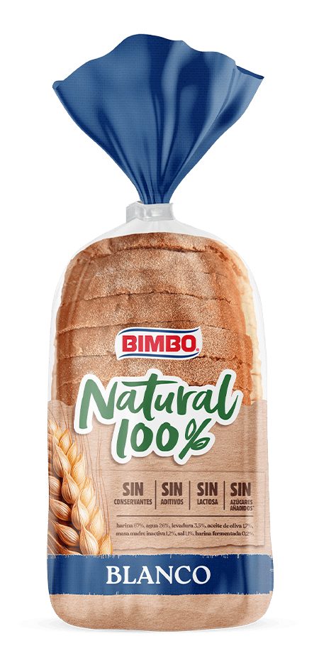 Pan de molde Bimbo® Natural 100% blanco