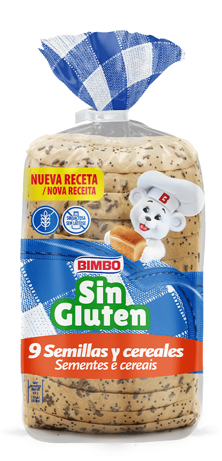 Pan de molde Bimbo® sin gluten con semillas